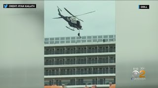 NYPD Uses Queen Mary II For Training Drill