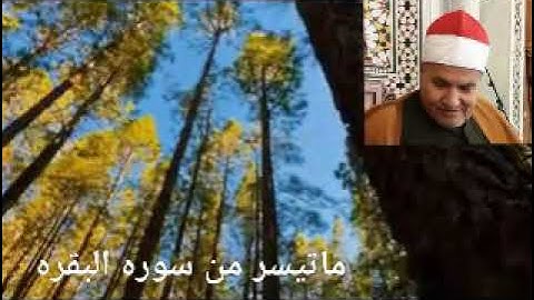 من روائع الشيخ محمد عبدالوهاب الطنطاوي ماتيسر من سوره البقره