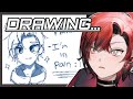 【DRAWING STREAM】Drawing Regis Altarebear【#MachinaXFlayon | #holoTempus】