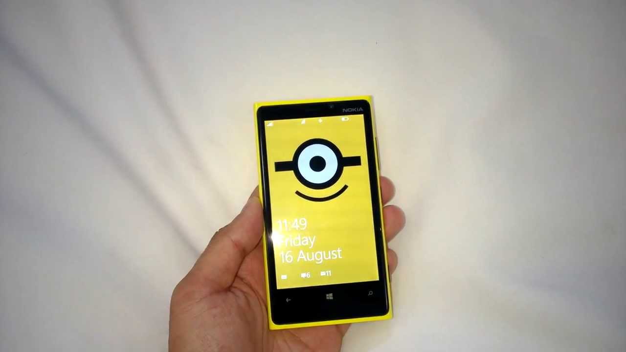 Nokia Lumia 925 Pro Cam Stereo Audio minion ringtone wallpaper