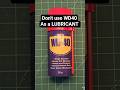 DON'T USE WD40 as a LUBRICANT #automobile #wd40 #repair #diy #homemade #bike #hometools