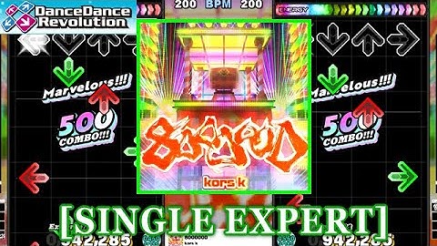 【DDR 2014】 8000000 / kors k [SINGLE EXPERT] 譜面確認+Clap