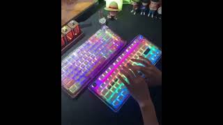 AULA Leobog Wireless RGB Mechanical Keyboard 🔥 Transparent White | Clean & Powerful!