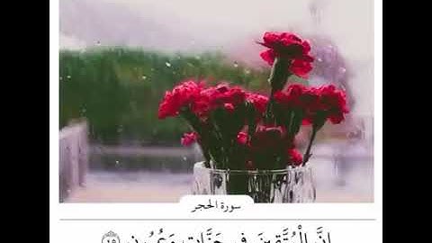 تلاوة القارئ عبدالله الموسى من (سورة الحجر)