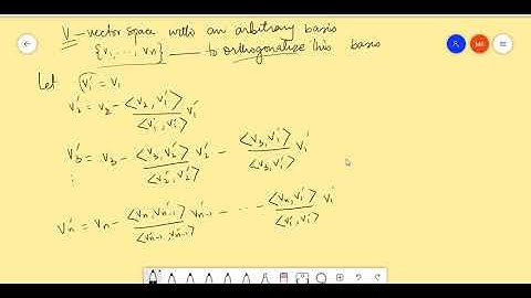 orthogonal orthonormal bases, Gram-Schmidt process