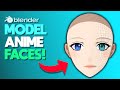 How to model anime faces in blender 3d