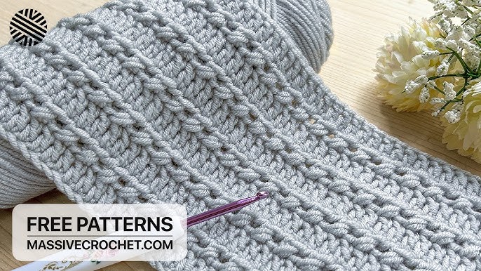 Quick & Easy Puff Stitch Stocking Crochet Pattern 