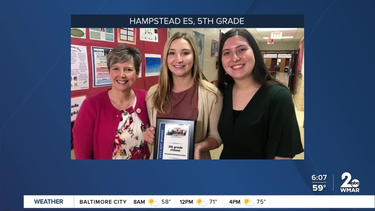 5th grade classes at Hampstead Elementary School are the Chick-fil-A Everyday Heroes award