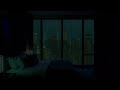 Rainfall in a Dark Bedroom (No Ads) | 8 Hours Calm Rain for Deep Sleep
