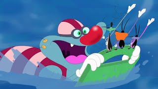 Oggy and the Cockroaches - Oggy learns to swim or not (S07E33) CARTOON | New Episodes in HD