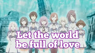 【Anos-sama cheering song chorus No. 4 - Let the world be full of love 】Lyrics (HD)