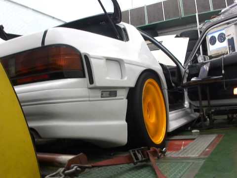 FC3S CPUsetting R Magic 13BT SidePort HKS TO4Z 8500rpm - YouTube