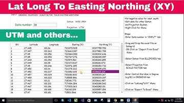 [GIS] Convert Latitude and Longitude To Northing Easting | XY Coordinate using offline sotware