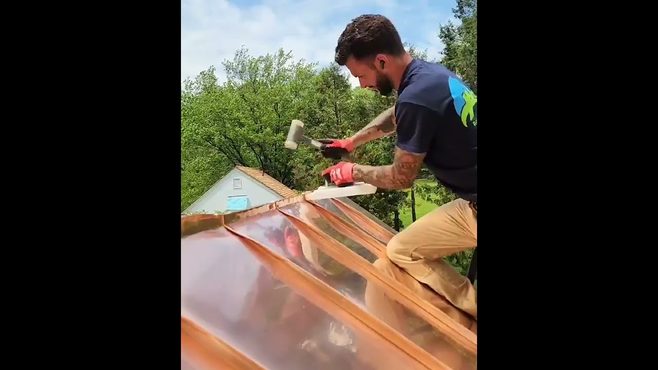 How to install copper metal roofing by Apex Roofing and Sheet Metal