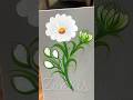 ✨🌼WHITE flowers acrylic🖌️🎨for beginners💯#shorts #art #viral #white #beginners #acrylic #flowers