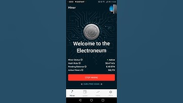 Electroneum mining