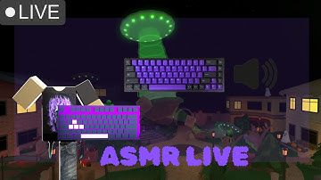 LIVE! KEYBOARD ASMR WITH THE NEW XENO SET IN MM2💜👾