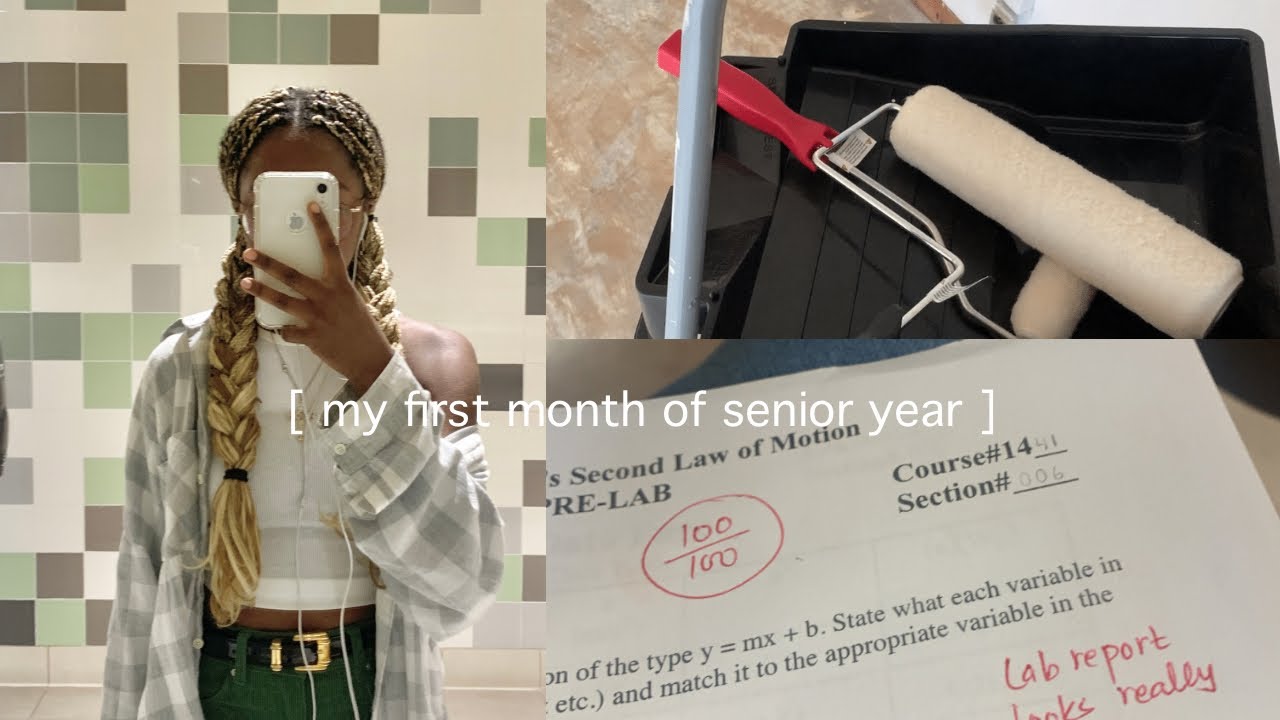 the first month of my senior year 🪐: exams, senior pants, bike riding [vlog 0.2]