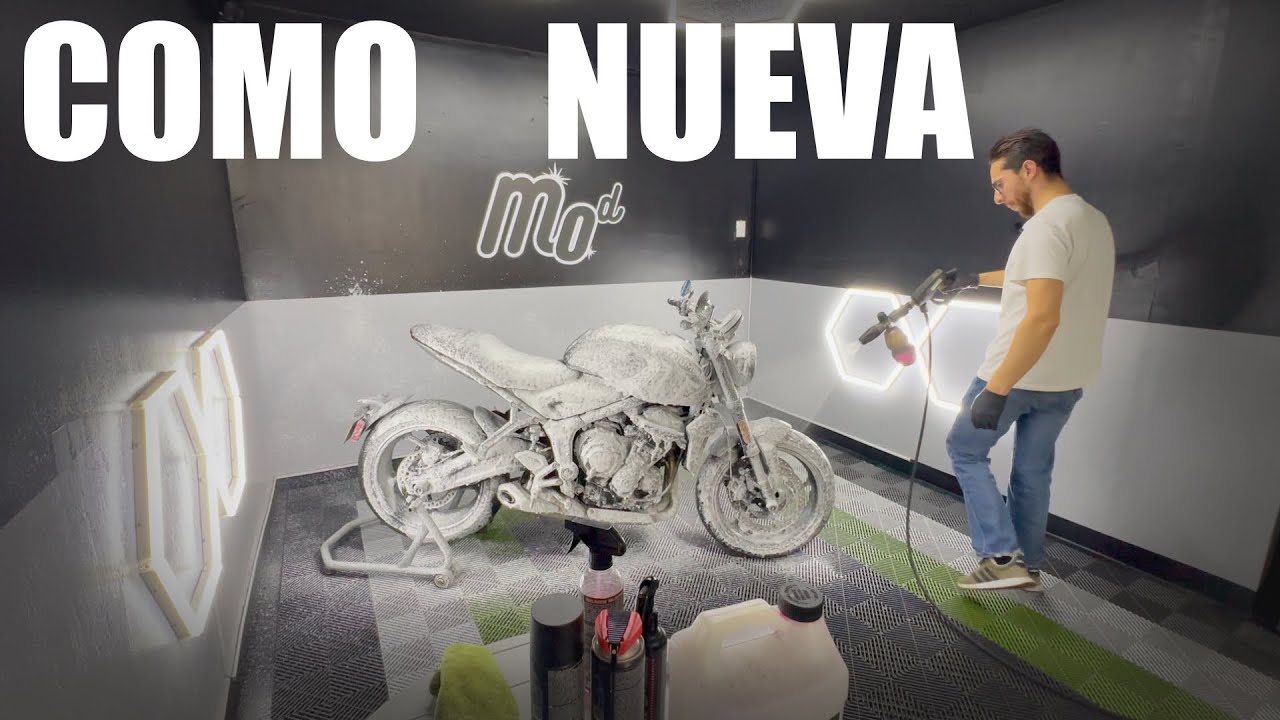 La mejor forma de lavar tu moto! sin manchas y con buenos productos