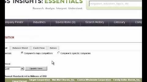 Comparing companies using Business Insights Essentials for Marketing 101 students