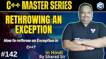#142 Rethrowing An Exception | How to rethrow on Exception in C++? | Tpoint Tech