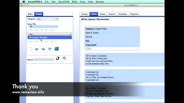 Adding New Song Lyrics to VerseVIEW Database