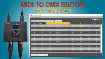 【DOREMiDi】How to use MIDI To DMX Editor
