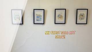 My First Solo Art Exhibition! 🎨 Behind the Scenes at Oak Hill Gallery