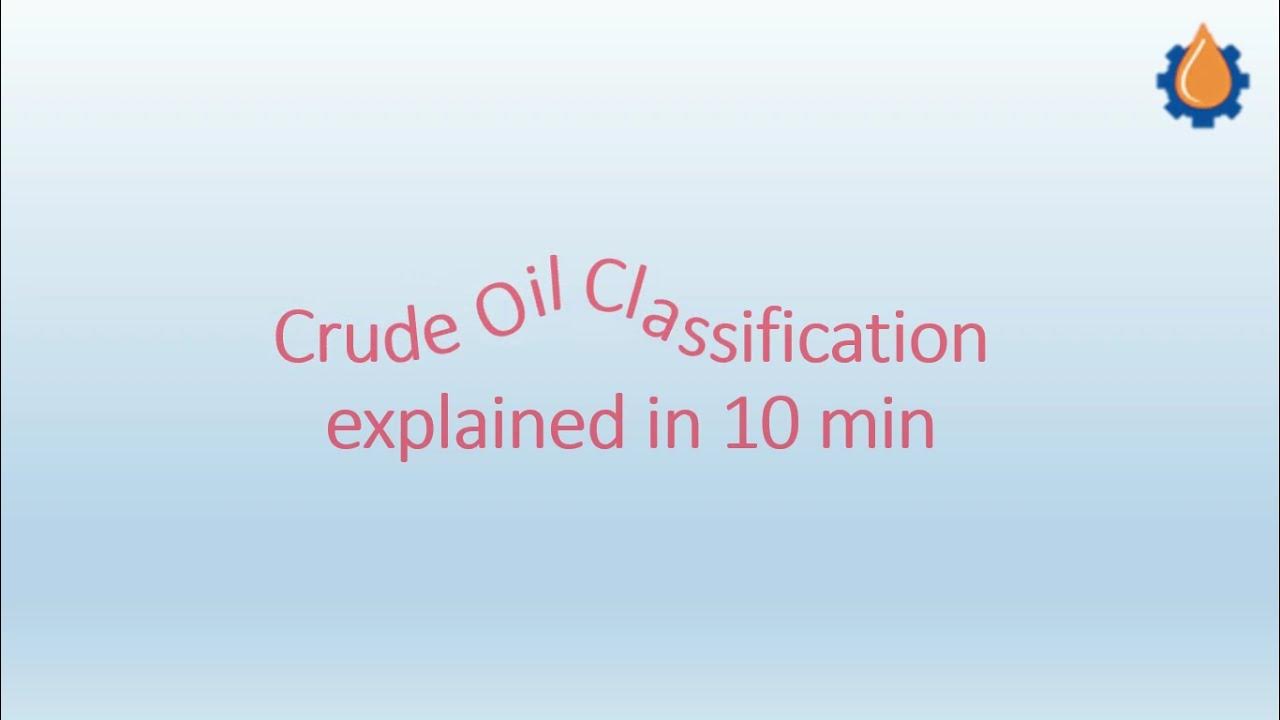 Petroleum Benchmarks Crude Oil Classification in less than 10 minutes