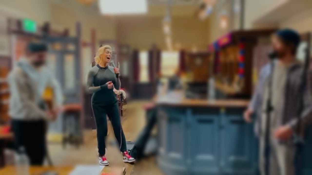 Hannah Waddingham Performing Christmas ( Baby please come home ) | BTS of Ted Lasso | Rebecca