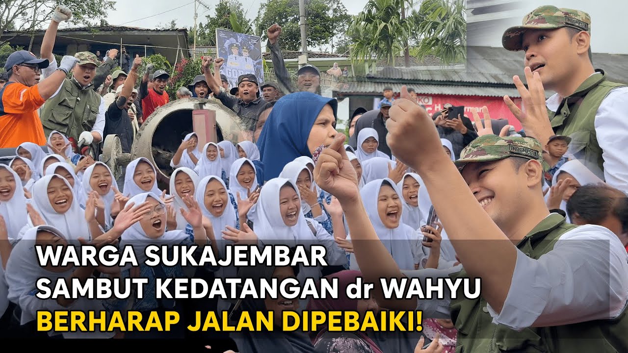 WARGA SUKAJEMBAR SAMBUT KEDATANGAN dr WAHYU BERHARAP JALAN DIPERBAIKI! #drwahyu #abiramzi #kdm