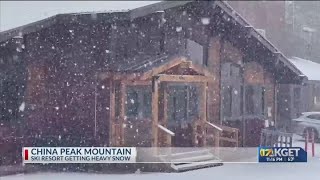 China Peak Mountain receives heavy snow