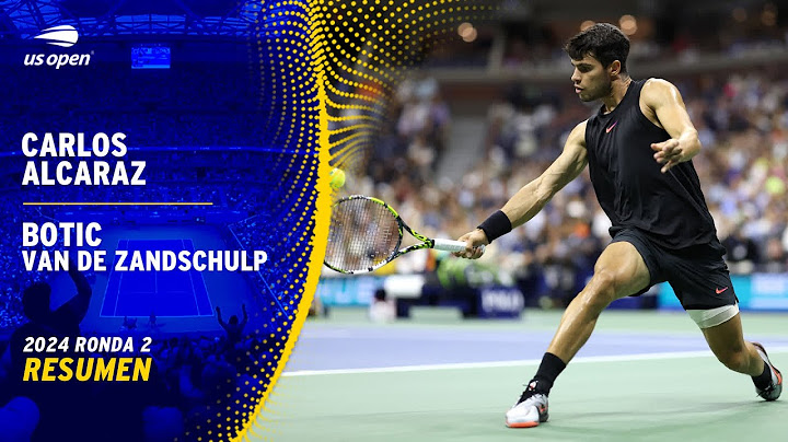 Carlos Alcaraz vs. Botic van de Zandschulp Resumen | US Open 2024 Ronda 2