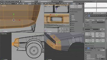 3 Modelling a Delorean in Blender 2.50: Finishing the main mesh