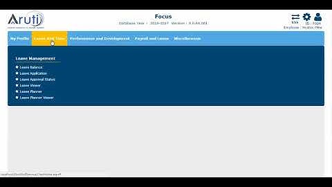 Aruti Leave Application