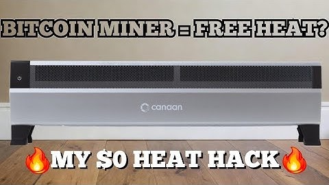 Heating my home FOR FREE with Bitcoin miners! Canaan Avalon Mini 3 Setup & Testing!