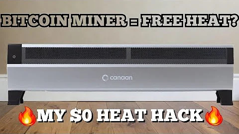 Heating my home FOR FREE with Bitcoin miners! Canaan Avalon Mini 3 Setup & Testing!