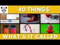 What's It Called Quiz Trivia #3 | 40 Things | Name These Things | Do You Know | Pub Quiz