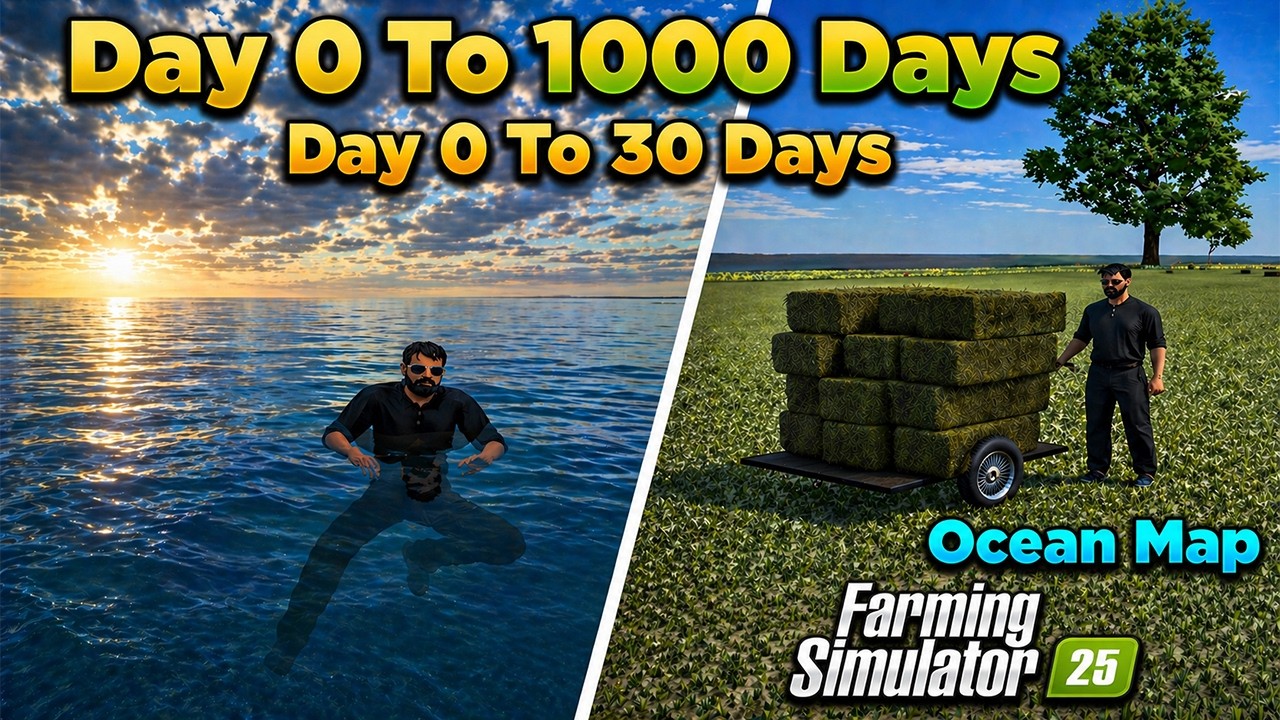 I Survived 1000 DAYS in Ocean Map with $0 To 5 Million Dollar Challenge ...