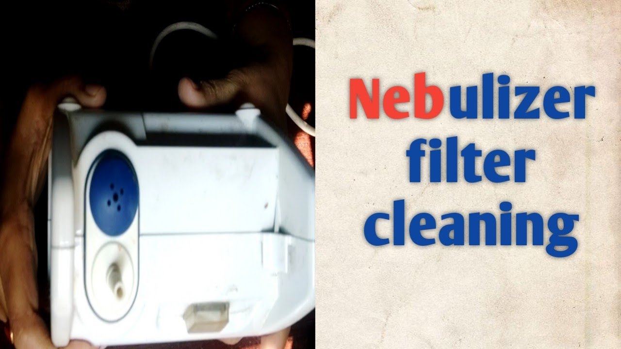 Nebulizer filter clining