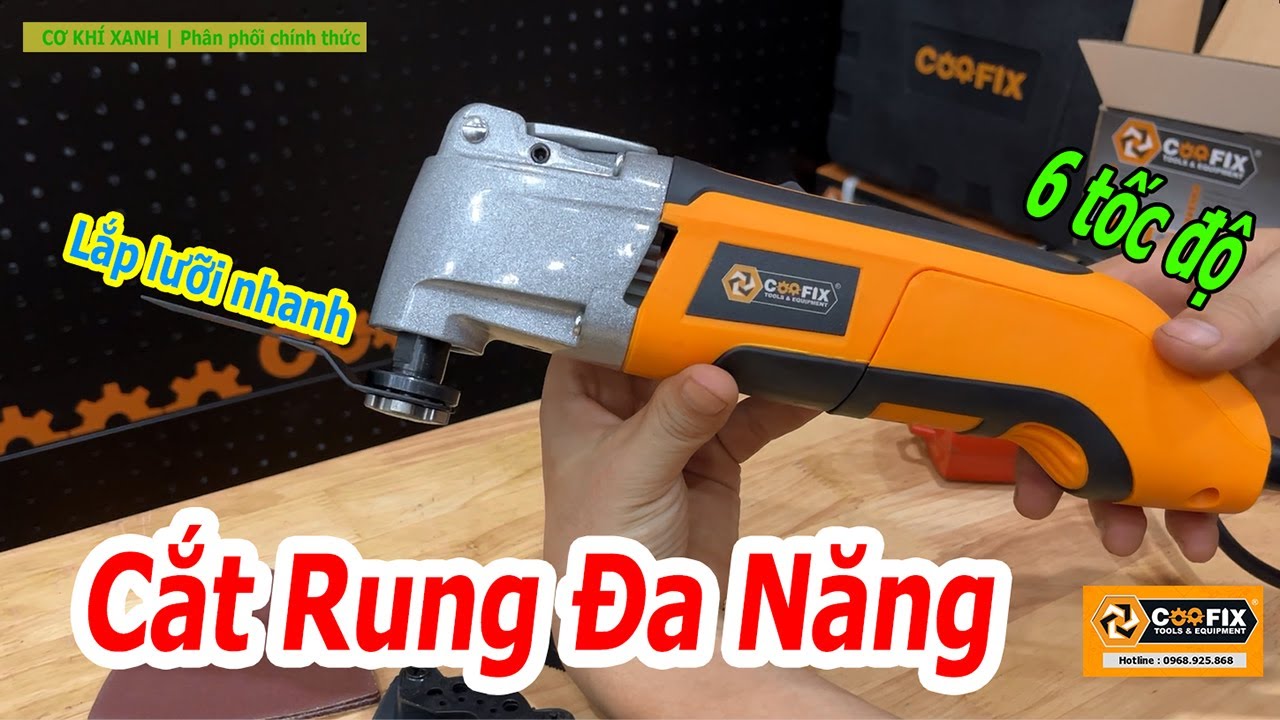MÁY CẮT RUNG ĐA NĂNG COOFIX CF-MFS002 | 6TỐC ĐỘ - LẮP LƯỠI NHANH | GIÁ CHỈ 729.000VNĐ