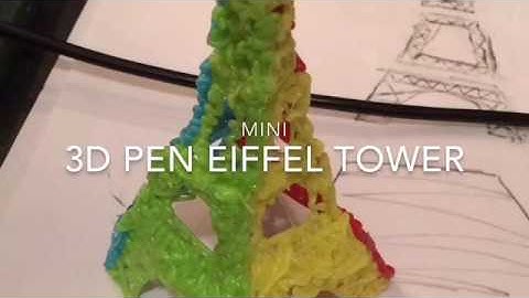 3D Pen Eiffel Tower