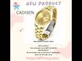 CADISEN Men's Mechanical Watches Luxury Meteorite Dial Automatic