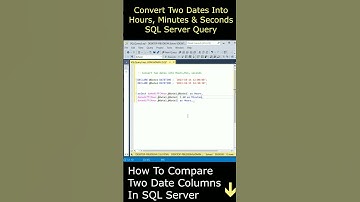 Convert two dates into hours, seconds and minutes sql server query