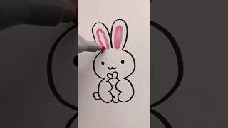 How to draw a rabbit | Rabbit drawing easy | simple drawing shorts