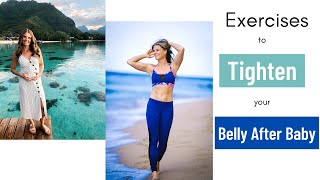 Postpartum Exercises to Reduce Tummy // Do These 5 Exercises While Baby Naps