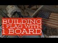 How to build one rustic flag from one board.