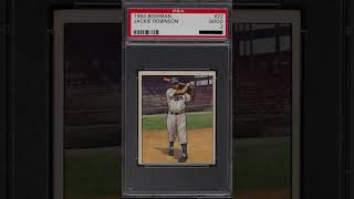 1950 Bowman Jackie Robinson PSA 2 Record $3400 up from $265 or 1183% 9 years