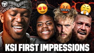 KSI gives his thoughts on IShowSpeed, Conor McGregor & Jake Paul | First Impressions