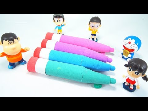 SUBIN Learn Colors Kinetic Sand Pencil | How To Diy Toys For Kids